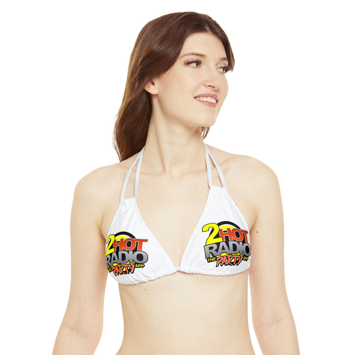 2HotRadio Strappy Triangle Bikini Top (AOP)