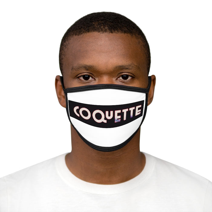 Coquette Mixed-Fabric Face Mask