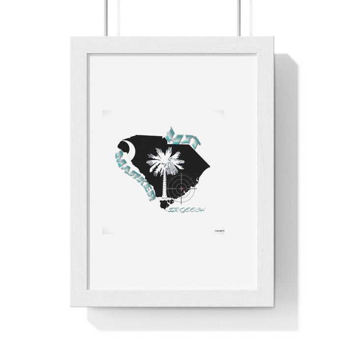 SIR GEECH Premium Framed Vertical Poster