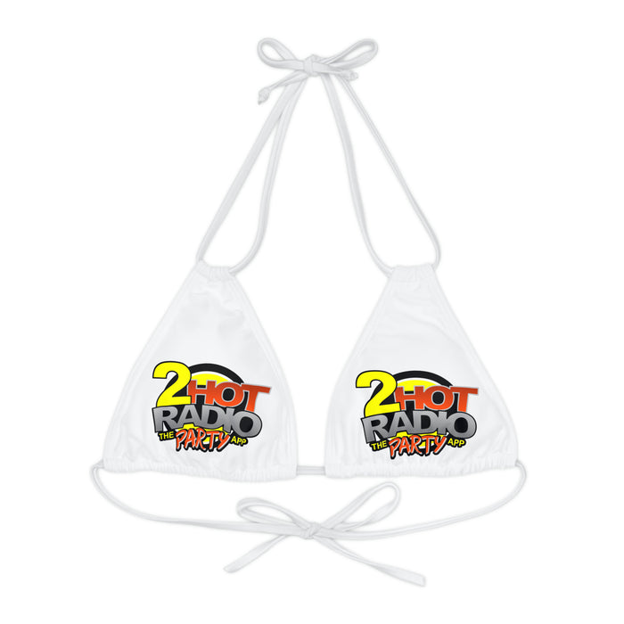 2HotRadio Strappy Triangle Bikini Top (AOP)