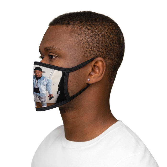 Big Samo Mixed-Fabric Face Mask